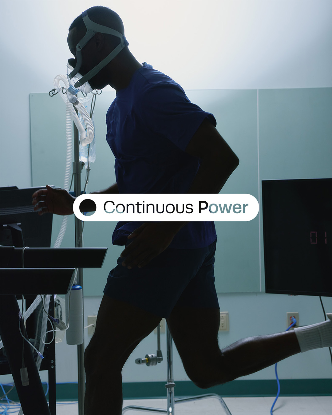 Man running on a threadmill